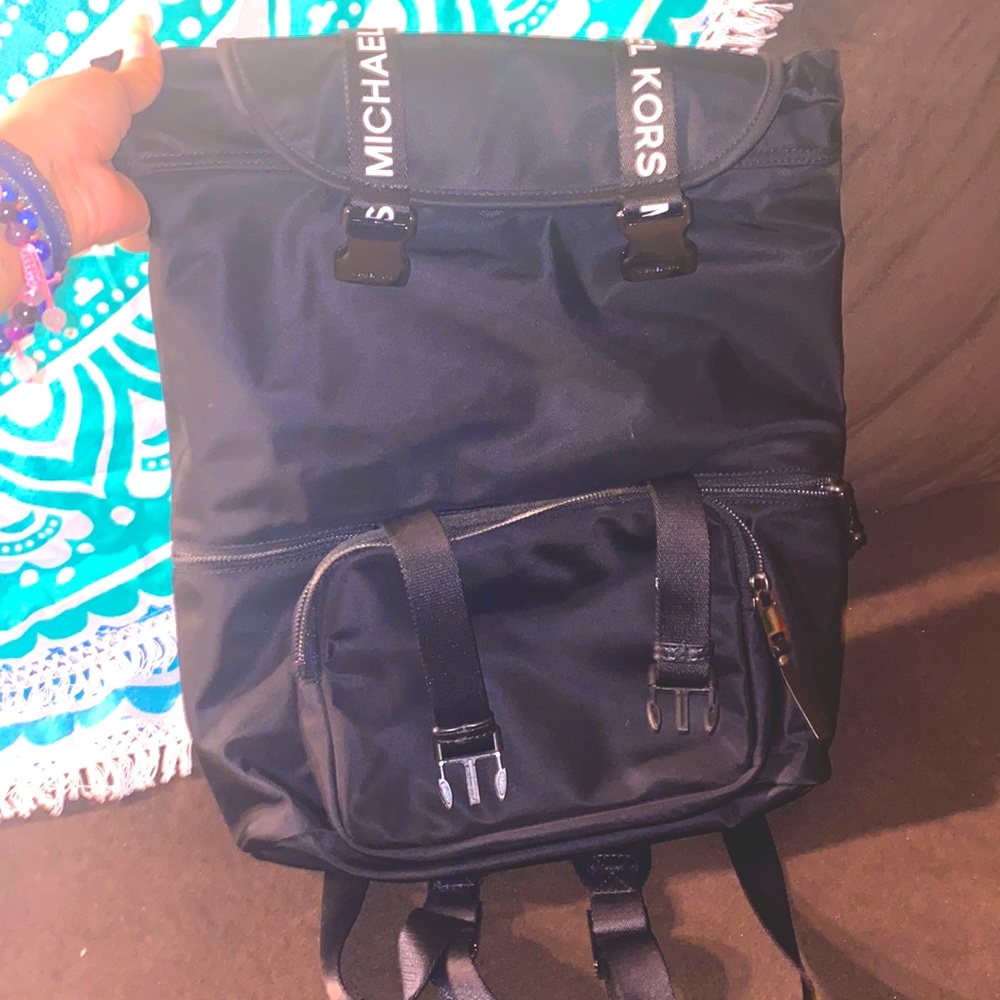 Big size black backpack